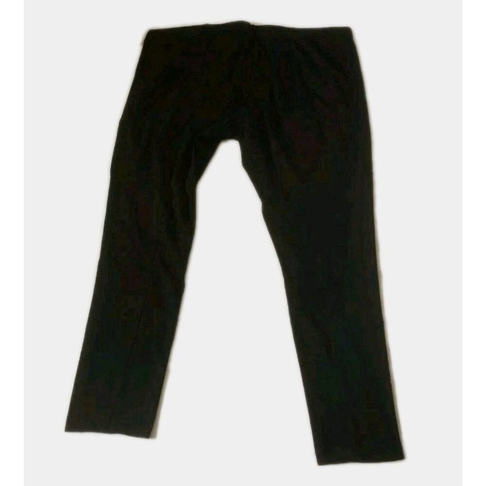 One World Solid Black Cropped Stretch Legging Pants Size 6 NWT - Picture 3 of 3